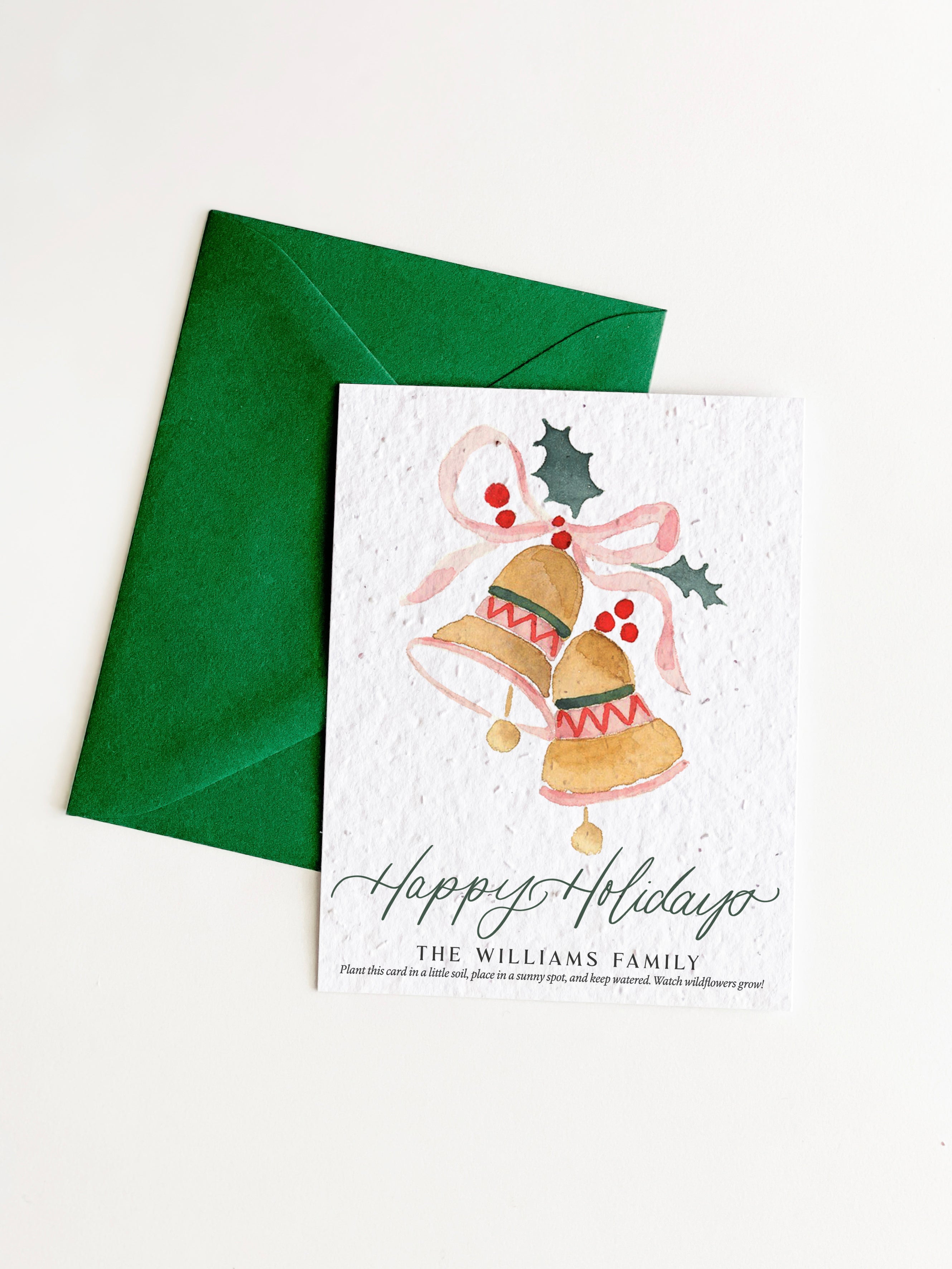 christmas cards with flower seeds growNOTES Holiday Greeting Cards on Plantable Seed Paper