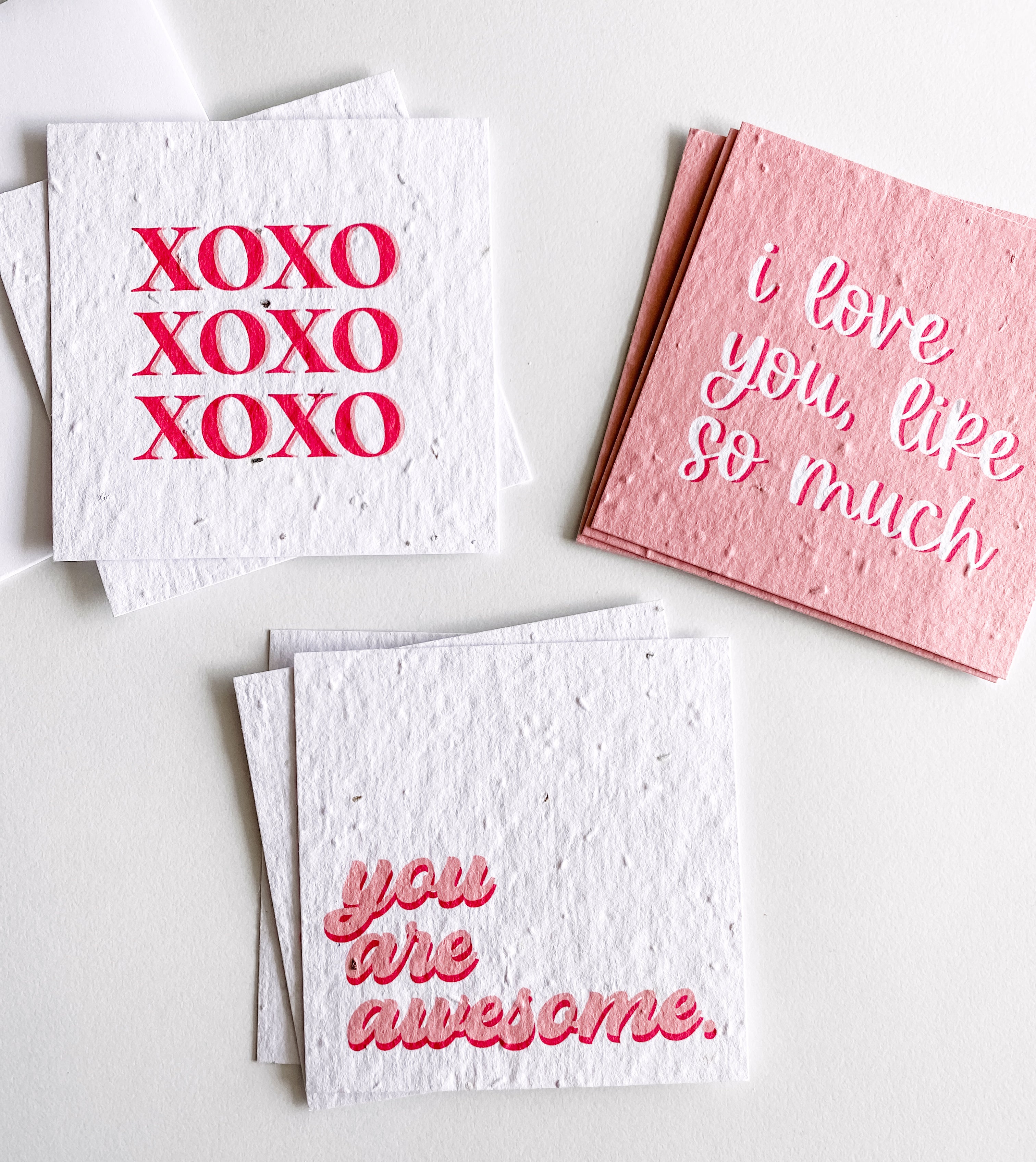 growNOTES™ Valentine Cards on Seed Paper Mini Cards (9 Card Set)