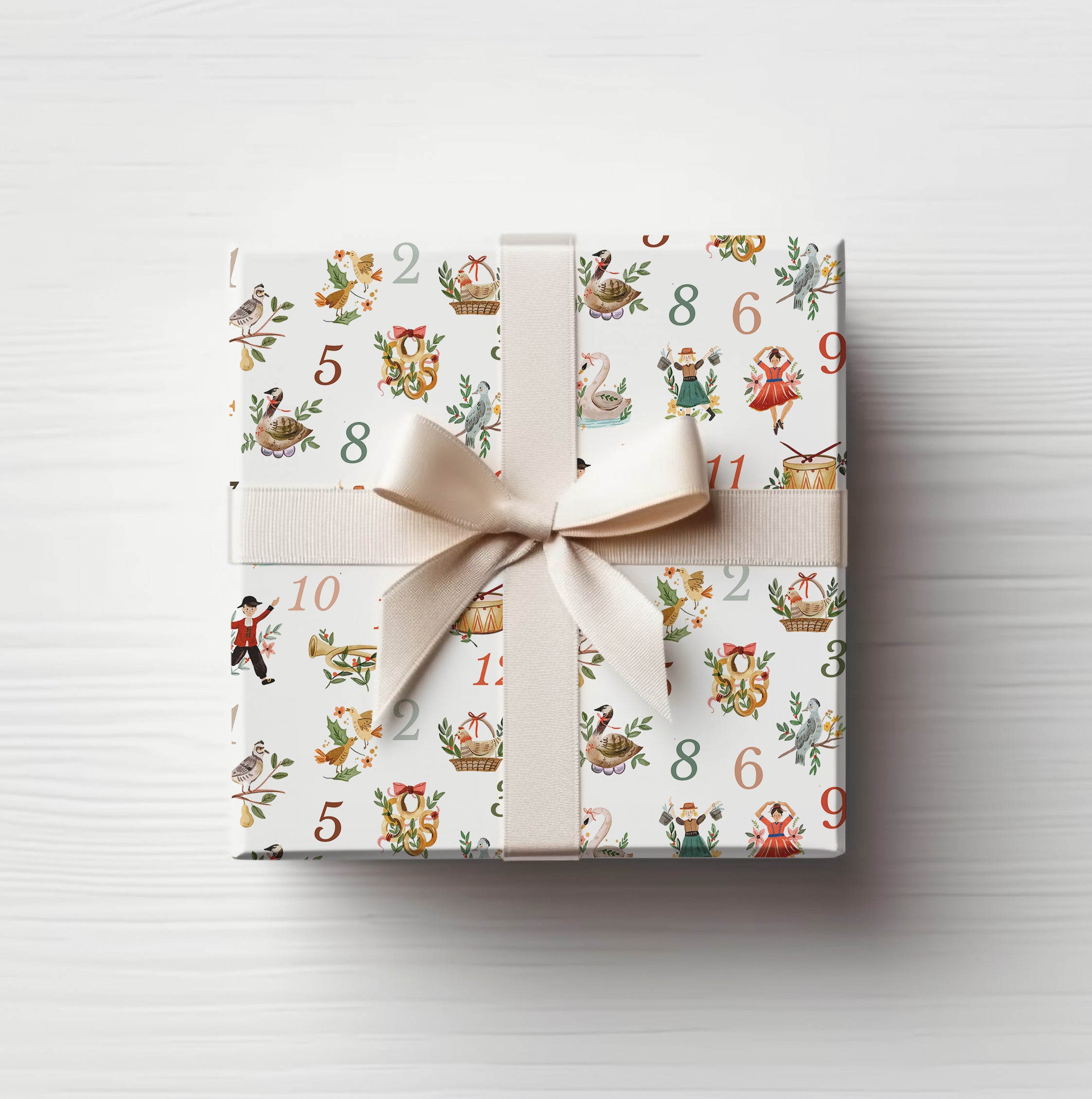Wrapping Paper Sheets - 12 Days of Christmas