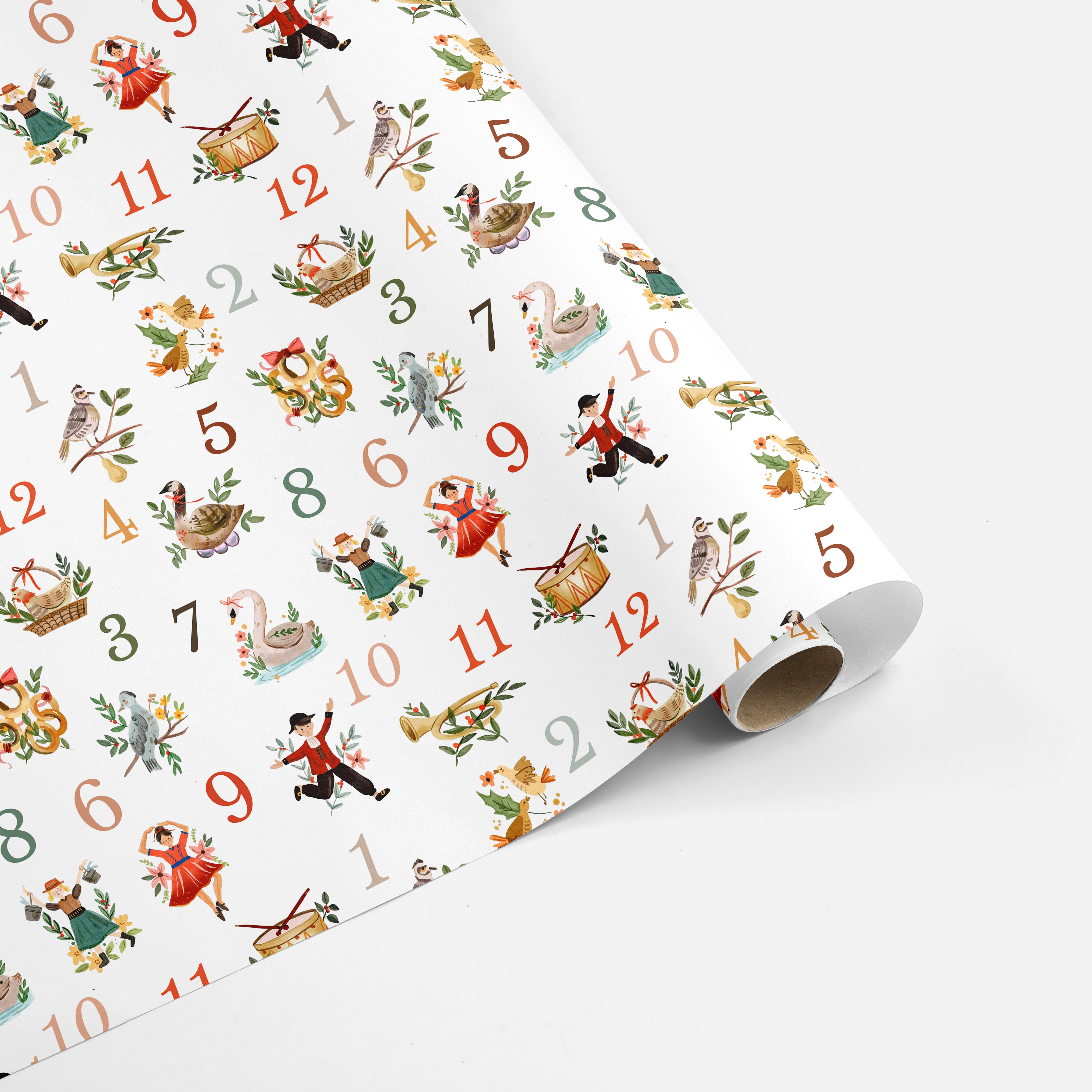Wrapping Paper Sheets - 12 Days of Christmas