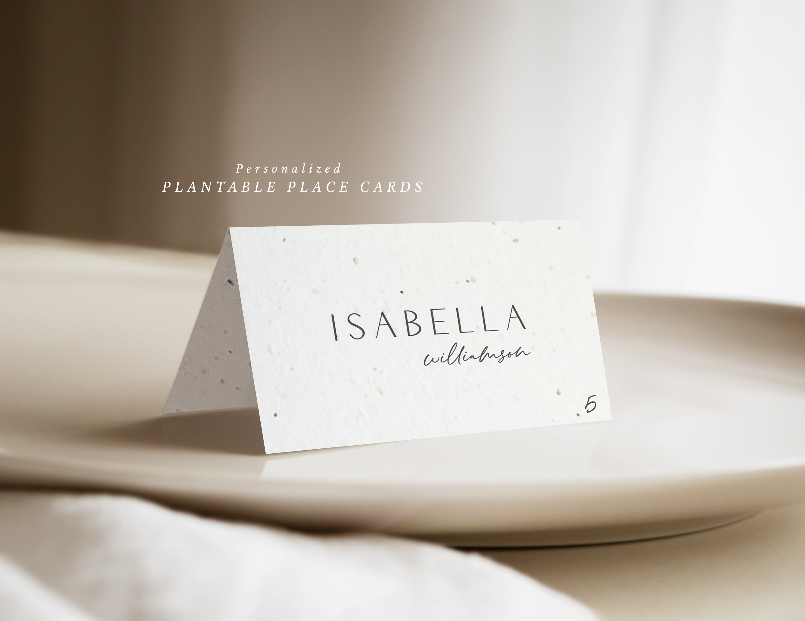 growNOTES™ Plantable Foldover Place Cards on Wildflower Seed Paper - Set of 20
