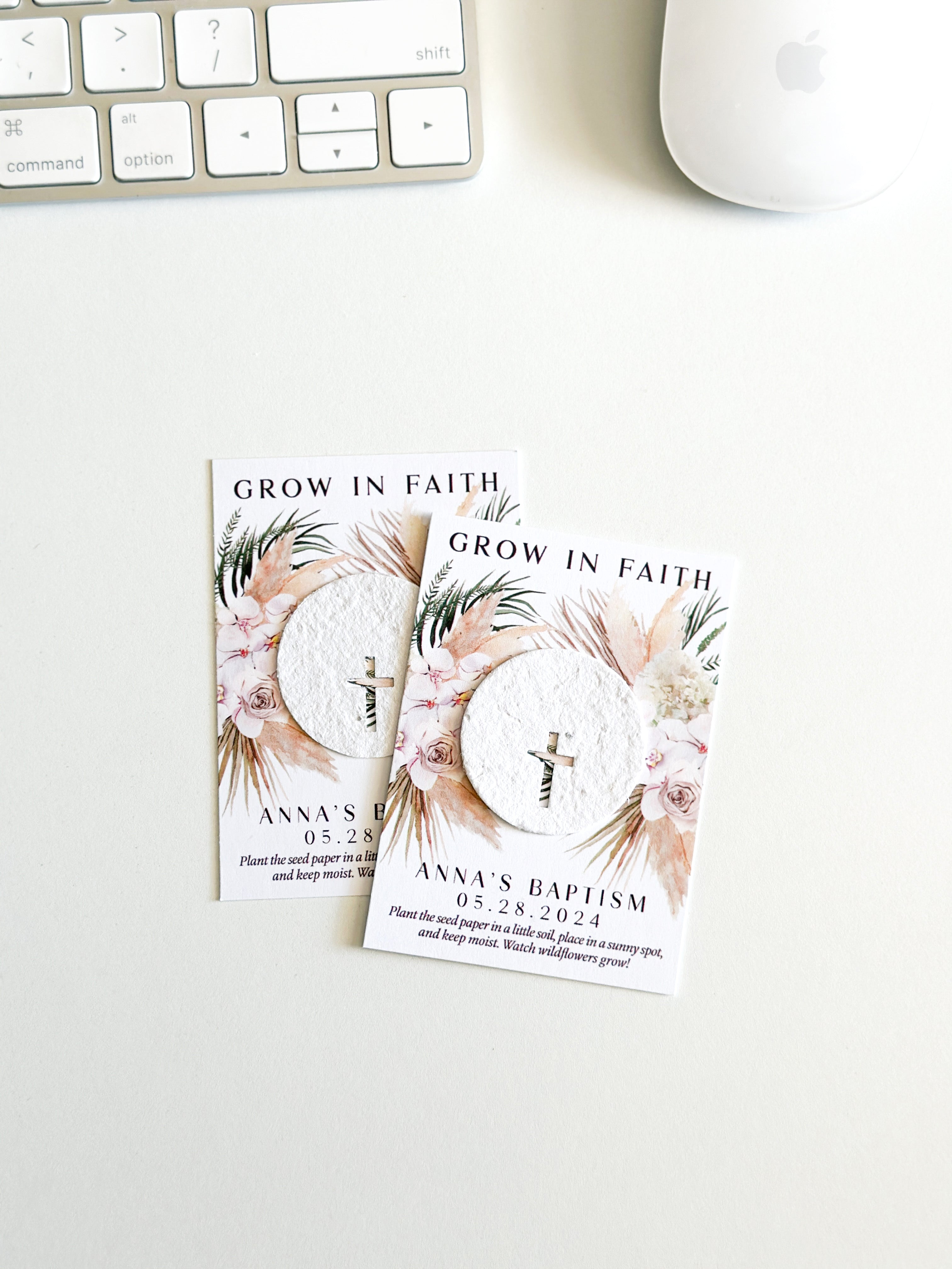 growNOTES™ Wallet Favors - Grow in Faith Pink Styles