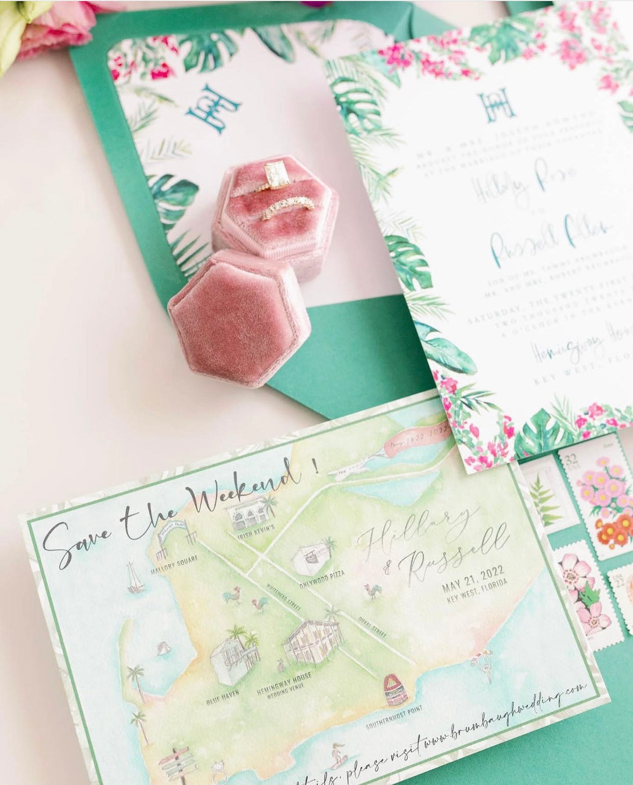 Semi-Custom Suite - Emerald Lush Bougainvillea