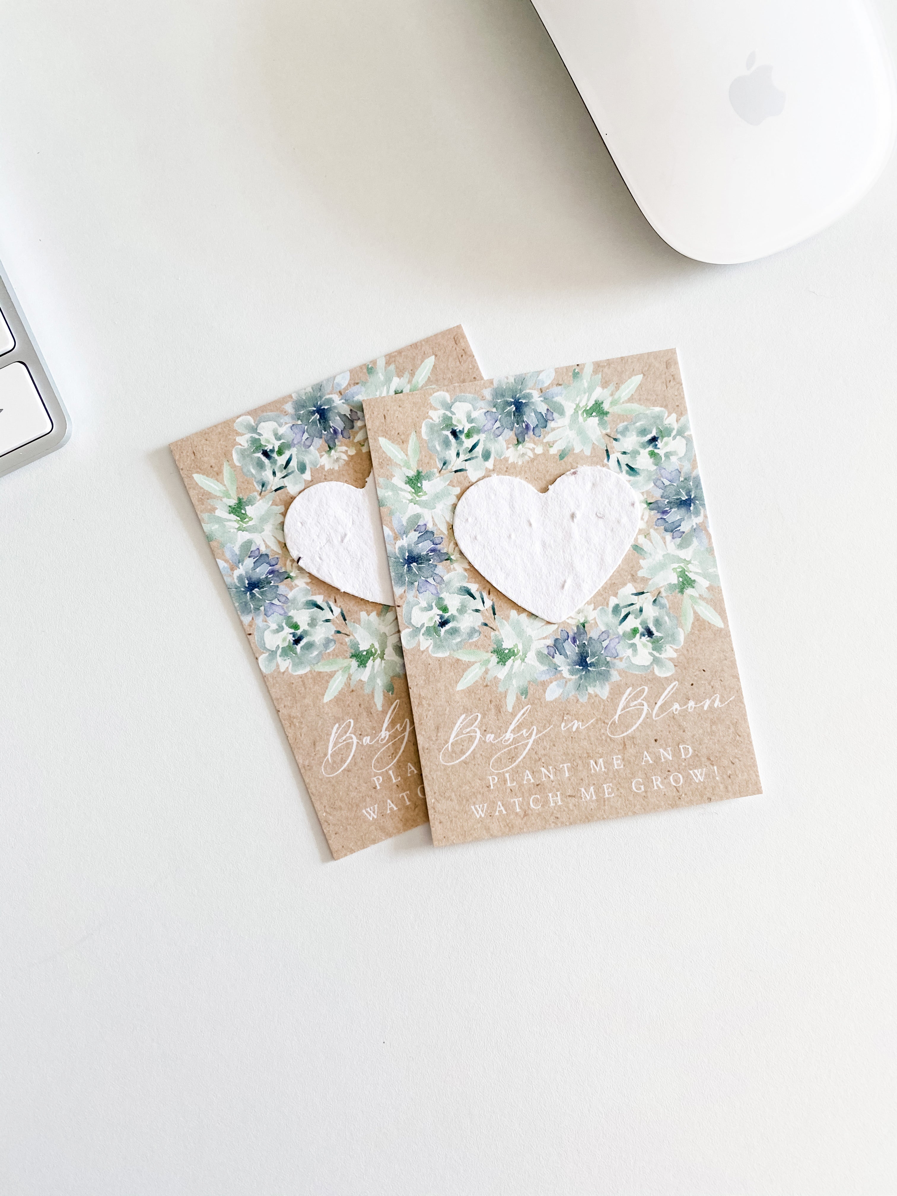 growNOTES™ Wallet Favors - Baby in Bloom Blue Styles